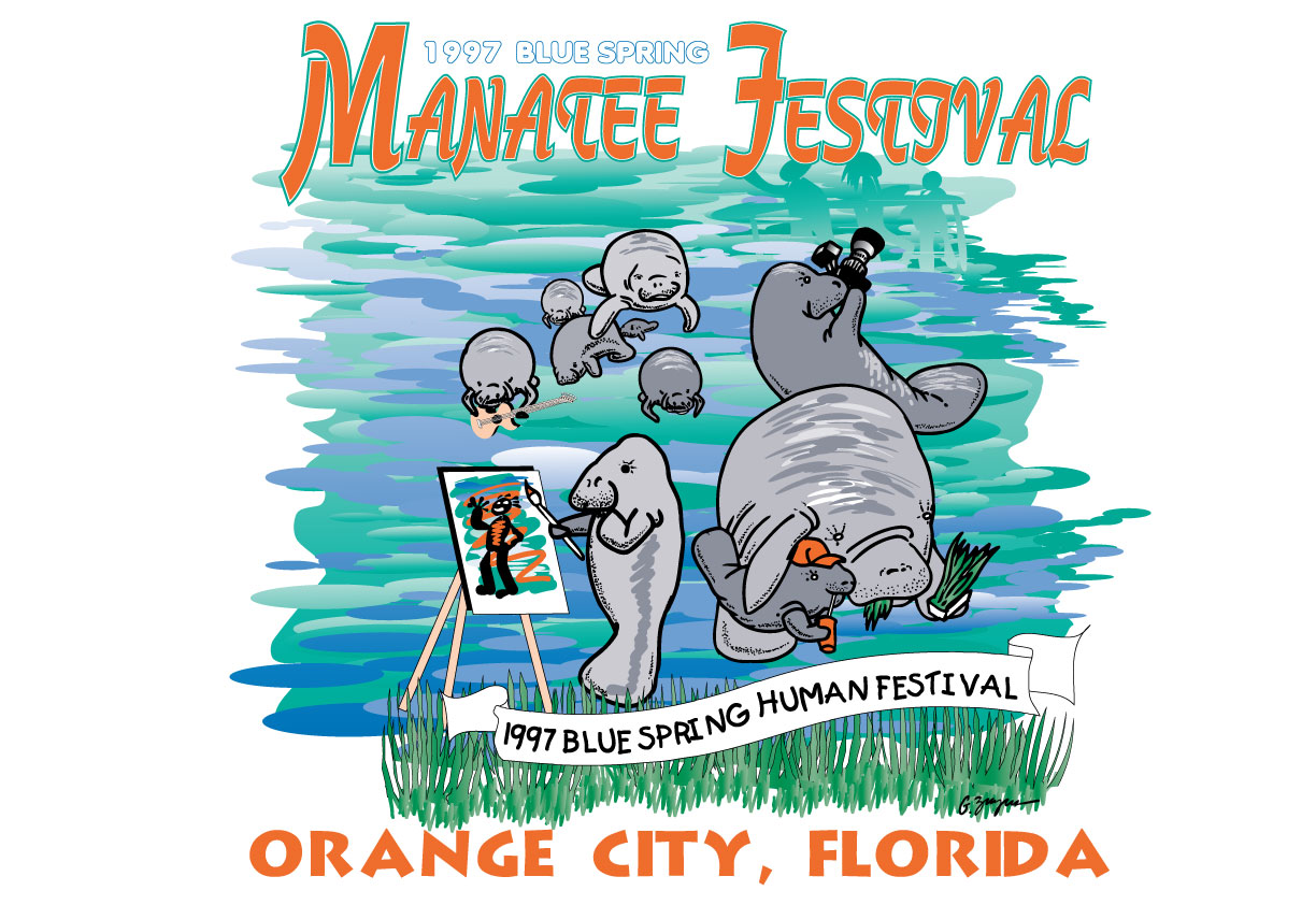 1997 manatee festival logo